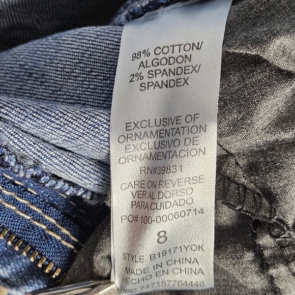 Democracy Women's "Flex"-ellent Ankle Jeans with Leopard Pinstripe Size 8 - Picture 8 of 12